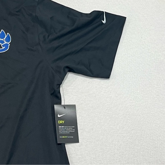 Nike Women Black Polo Tee Shirt Dri Fit Golf Size Medium - Picture 3 of 7